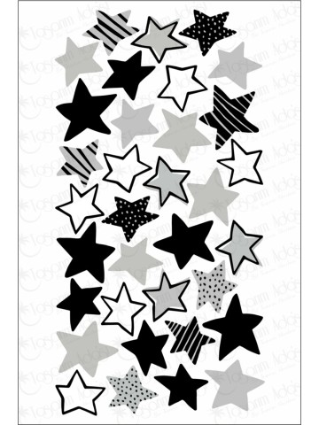 Şekilsiz Şekilli Yıldızlar Çocuk Odası Yıldızlar Dekoratif Duvar Sticker